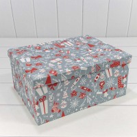 Коробки Прямоугольные Набор 1/10 34*26*15,3 "Новый год"-2288 1/6 Арт: 730604/2288