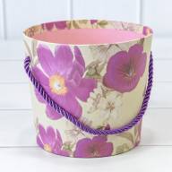 Коробка &quot;Ваза для цветов&quot; 15*13 с ручкой &quot;Цветы 5&quot; 1/10 1/120 Арт: 720745/16 - Коробка "Ваза для цветов" 15*13 с ручкой "Цветы 5" 1/10 1/120 Арт: 720745/16