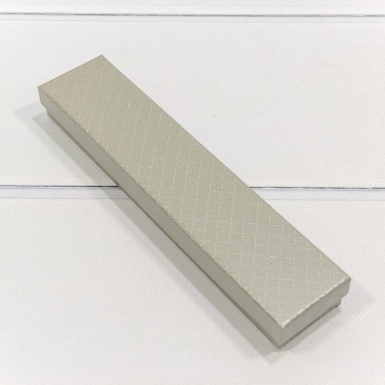 Коробка Прямоугольная 20*4,5*2,7 "Ромбики" Серый 1/12 1/240 Арт: 612204/6