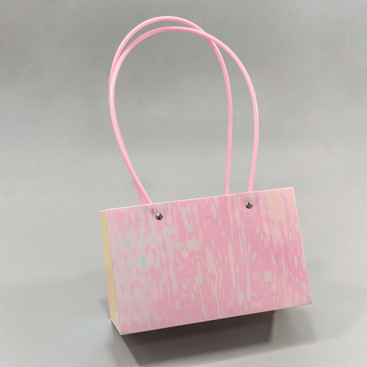 Пакет подарочный "Ваза для цветов" 22*10,5*13,5 "Перламутр" 1/10 1/120 Арт: 000177EA