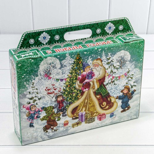 Коробка Сборная 31*27*6,5 "Новогодний экспресс" 1/50 Арт: 7302380