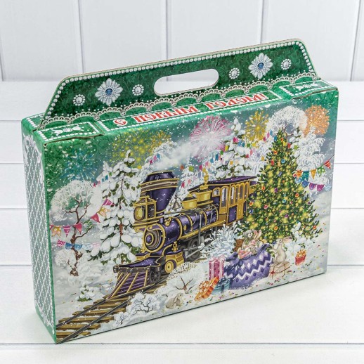 Коробка Сборная 31*27*6,5 "Новогодний экспресс" 1/50 Арт: 7302380