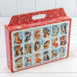 Коробка Сборная 31*27*6,5 "Мешок подарков" 1/50 Арт: 7302381