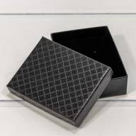 Коробка Прямоугольная 9*7*2,8 &quot;Ромбики&quot; Чёрный 1/12 1/240 Арт: 61279/7 - Коробка Прямоугольная 9*7*2,8 "Ромбики" Чёрный 1/12 1/240 Арт: 61279/7
