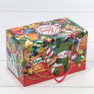 Коробка Сборная 20*12*12 "Ёлочные игрушки" 1/50 Арт: 7302379