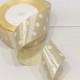 Лента Атласная Горох 3,8см*25ярд Бежевый 1/6 1/108 Арт: 560-38/64