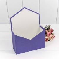 Коробка "Конверт" 18*24*7 Фиолетовый 1/34 Арт: KPL0061