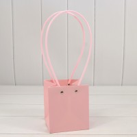 Пакет подарочный "Ваза для цветов" 13*11,5*11,5  Розовый 1/10 1/150 Арт: 000170F/196