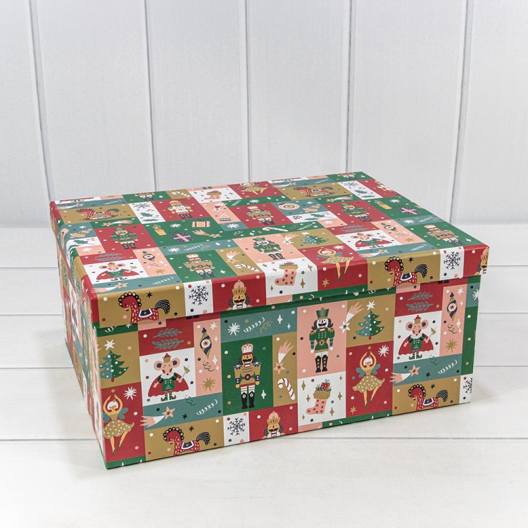 Коробки Прямоугольные Набор 1/10 34*26*15,3 "Новый год"-3021 1/6 Арт: 730604/3021