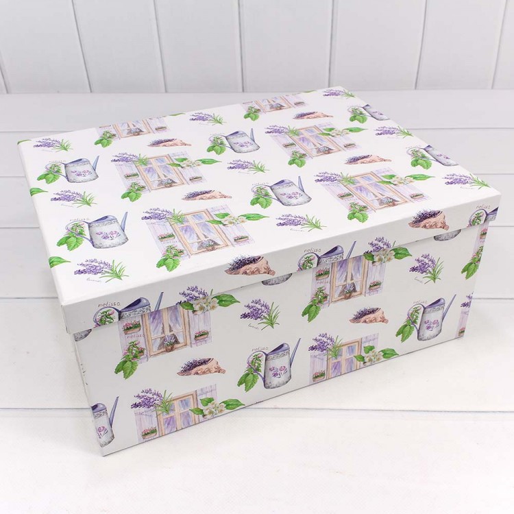 Коробки Прямоугольные Набор 1/10 34*26*15,3 "Лаванда на окне" 1/6 Арт: 721604/1777