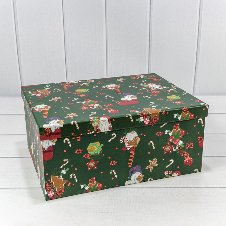 Коробки Прямоугольные Набор 1/10 34*26*15,3 "Новый год"-3089 1/6 Арт: 730604/3089