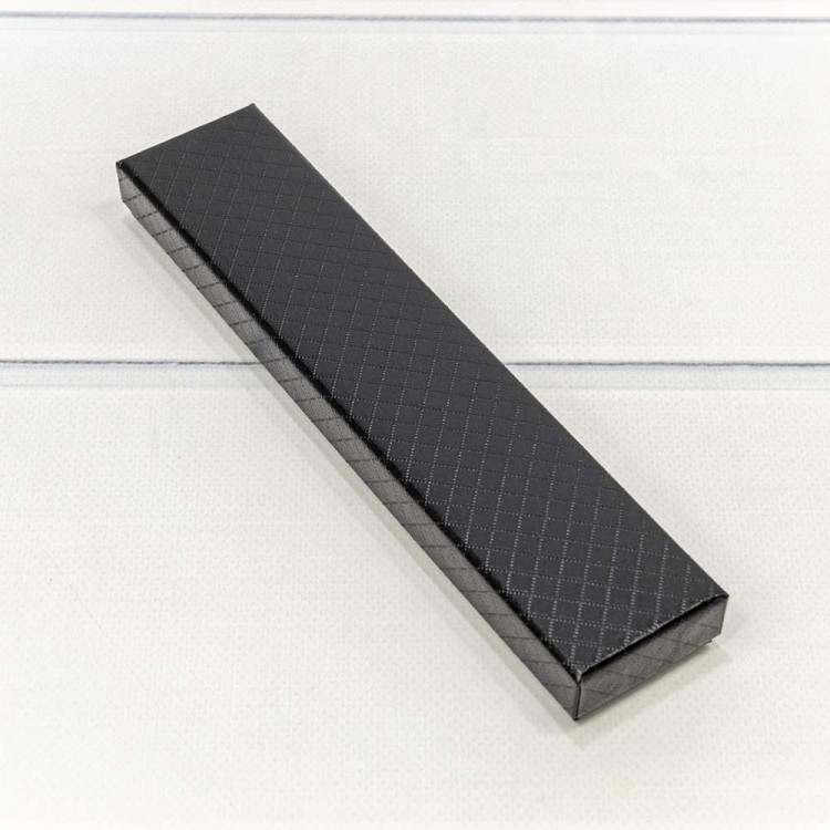 Коробка Прямоугольная 20*4,5*2,7 "Ромбики" Чёрный 1/12 1/240 Арт: 612204/7