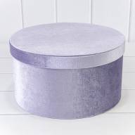 Коробки Круглые Набор 1/3 29,7*16 &quot;Бархат&quot; Сиреневый 1/6 Арт: 720912/5 - Коробки Круглые Набор 1/3 29,7*16 "Бархат" Сиреневый 1/6 Арт: 720912/5