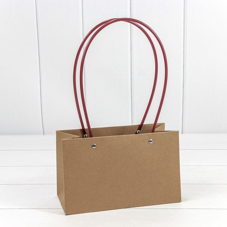 Пакет подарочный "Ваза для цветов" 22*13,5*10,5 Крафт 1/10 1/120 Арт: 000170EA