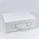 Коробка Прямоугольная 33*25*12 складная на магнитах с ручкой Белый 1/32 Арт: 721237/417