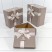 Коробки Квадратные Набор 1/3 19*19*9,5 с бантом и цветочком Серый 1/18 Арт: 721629/1