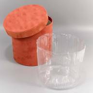 Коробки Цилиндр Набор 1/3 19,5*19 &quot;Бархатный&quot; Красно-оранжевый 1/18 Арт: 720767/10 - Коробки Цилиндр Набор 1/3 19,5*19 "Бархатный" Красно-оранжевый 1/18 Арт: 720767/10