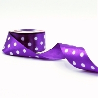 Лента Атласная Сатин Горох 3,8 см